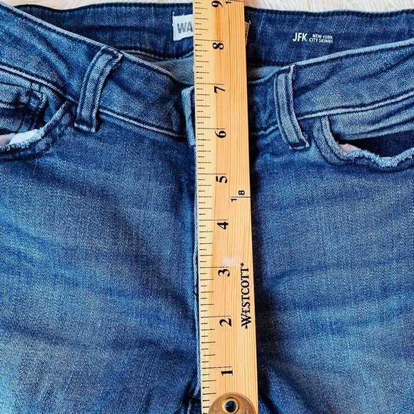 Warp + Weft JFK NYC Skinny Jeans Raw Hem  Size 10 - Picture 8 of 10